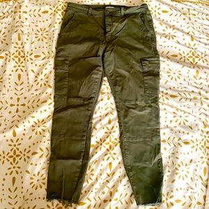 Studio Blue Olive Green Utility Skinny Pants